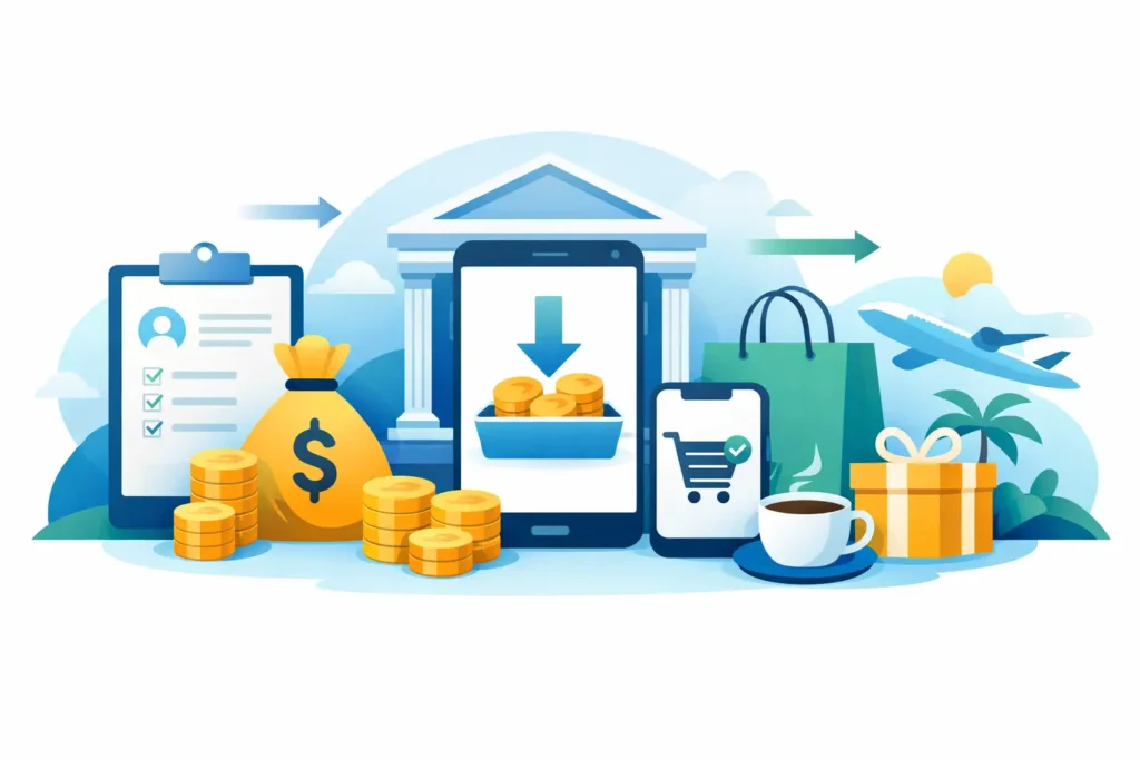Commission Deposit Example: From Payout to Spend