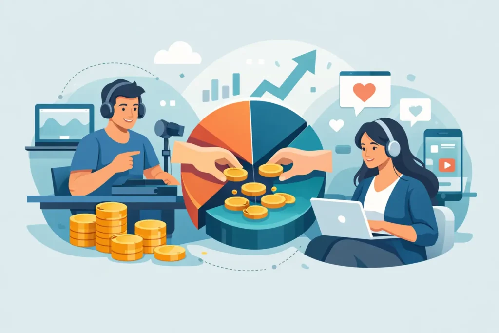 How Profit Sharing Works for Digital Earners